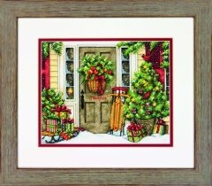 Набор для вышивания крестом "Праздничный дом//Home for the Holidays" DIMENSIONS 70-08961