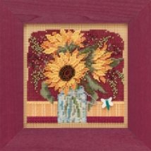 Набор для вышивания "Sunflower Bouquet//Букет подсолнухов" Mill Hill MH141924