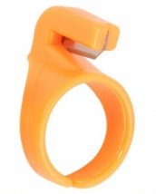 Кольцо с обрезчиком ниток (оранжевый)