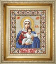 Набір для вишивання хрестиком "Ікона Божої Матері" Чарівна Мить