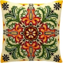 Набор для вышивания подушки "Цветочный калейдоскоп" Чарівниця
