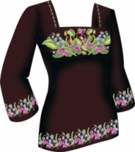 Схема для вышивания женской вышиванки "Нежная весна" Діана+