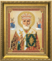 Набор для вышивания крестом "Икона Святителя Николая Чудотворца" Чарівна Мить