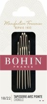 Chenille №18/22 (6шт) Набір голок для вишивання стрічками Bohin (Франція)