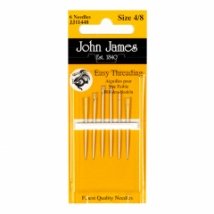 Easy Threading №4/8 (6шт) Набор легкоодеваемых игл для шитья John James (Англия)