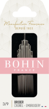 Embroidery №3/12 (15шт) Набір голок для вишивання гладдю Bohin (Франція)