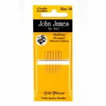 Gold Plated Quilting №10 (6шт) Набір квілтінгових голок покритих золотом John James (Англія)
