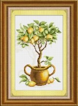 Набір для малювання камінцями (холст) "Лимонне дерево" LasKo