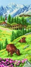 Набор для вышивания "Альпийский пейзаж (Swiss Alpine landscape)" ANCHOR
