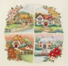 Набор для вышивания "Коттеджи всех сезонов (Seasonal Cottages)" ANCHOR