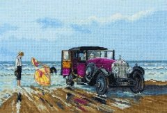 Набор для вышивания "Винтажный Rolls-Royce на пляже (Vintage Rolls on the Beach)" ANCHOR