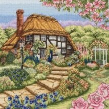 Набір для вишивання "Котедж с трояндами (Rose Cottage)" ANCHOR