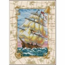 Набір для вишивання хрестиком "Подорож на морі//Voyage at Sea" DIMENSIONS 06847