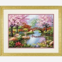 Набір для вишивання хрестиком "Японський сад//Japanese Garden" DIMENSIONS 70-35313