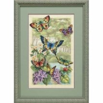 Набор для вышивания крестом "Бабочки в лесу//Butterfly Forest" DIMENSIONS 35223