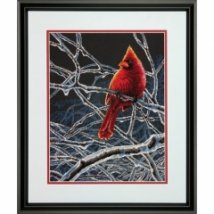 Набір для вишивання хрестиком "Крижаний кардинал//Ice Cardinal" DIMENSIONS 70-35292