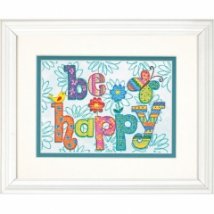 Набір для вишивання хрестиком "Будь щасливий//Be Happy" DIMENSIONS 70-65115