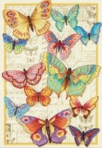 Набір для вишивання хрестиком "Краса метеликів//Butterfly Beauty" DIMENSIONS 70-35338