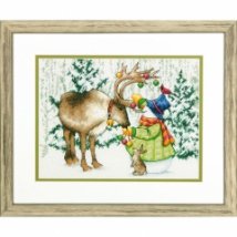 Набір для вишивання хрестиком "Північний олень//Ornamental Reindeer" DIMENSIONS 70-08947