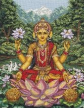 Набор для вышивания "Богиня Лакшми (Goddess Lakshmi)" ANCHOR MAIA
