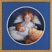 Набор для вышивания крестом "Ангел-Хранитель//Angelic Guardian" DIMENSIONS 03873