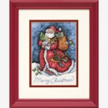 Набір для вишивання хрестиком "Щасливого Різдва Санта//Merry Christmas Santa" DIMENSIONS 08825