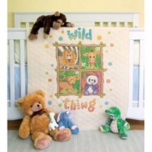 Набір для вишивання хрестиком "Тварини//Wild Thing Quilt" DIMENSIONS 73249