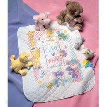Набор для вышивания крестом "Милые... Или как?//Cute…Or What? Baby Quilt" DIMENSIONS 72724