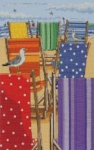 Набор для вышивания "Радужные шезлонги (Rainbow Deckchairs)" ANCHOR
