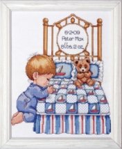 Набір для вишивання хрестиком "Bedtime Prayer (Boy) Sampler//Молитва перед сном" Design Works