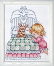 Набор для вышивания крестом "Bedtime Prayer (Girl) Sampler//Молитва перед сном" Design Works
