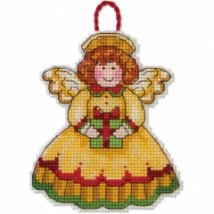 Набір для вишивання хрестиком "Прикраса Ангел//Angel Ornament" DIMENSIONS 70-08893