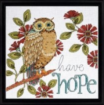 Набор для вышивания крестом "Hope Owl//Надеятся" Design Works