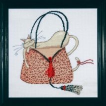 Набор для вышивания крестом "Leopard Purse//Леопардовая сумка" Design Works