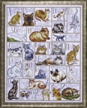 Набор для вышивания крестом "ABC Cats//Кошачий алфавит" Design Works