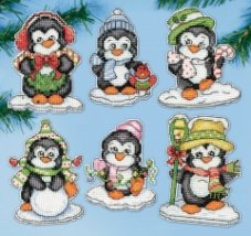 Набор для вышивания крестом "Penguins on Ice//Пингвины на льду" Design Works