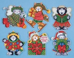 Набор для вышивания крестом "Holiday Kittens//Праздничные котята" Design Works