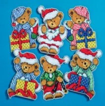 Набор для вышивания крестом "Little Christmas Bears//Маленькие рождественские мишки" Design Works