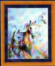 Набір для вишивання хрестиком "Arabian Jewels - Horses" Kustom Krafts