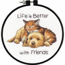 Набор для вышивания крестом "Лучше с друзьями//Better with Friends" DIMENSIONS 72-74549