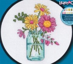 Набір для вишивання хрестиком "Летние цветы//Summer Flower" DIMENSIONS 72-74550