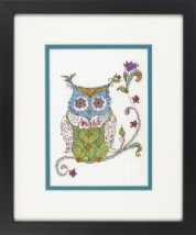 Набор для вышивания крестом "Цветущая сова//Blooming owl" DIMENSIONS 70-65163