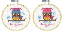 Набір для вишивання хрестиком "Перше Різдво//Baby's First Christmas" DIMENSIONS 70-08965