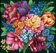 Набір для вишивання гобеленом "Квітковий блиск//Floral Splendor" DIMENSIONS 72-120011