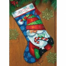 Набор для вышивания гобеленом "Сладкий санта//Sweet Santa Stocking" DIMENSIONS 71-09154