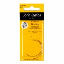 Curved Beading №10 (2шт) Набір зігнутих бісерных голок John James (Англія)