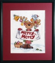 Набор для вышивания крестом "Merry Merry Moose//Веселый Веселый лось" Design Works