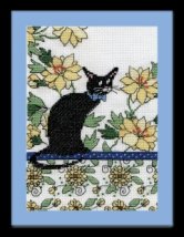 Набор для вышивания крестом "Yellow Floral Cat//Цветочная кошка" Design Works