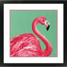 Набор для вышивания гобеленом "Розовый фламинго//Pink Flamingo" DIMENSIONS 71-20086