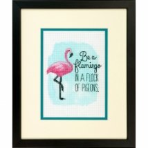 Набір для вишивання хрестиком "Бути фламінго//Be a Flamingo" DIMENSIONS 70-65168